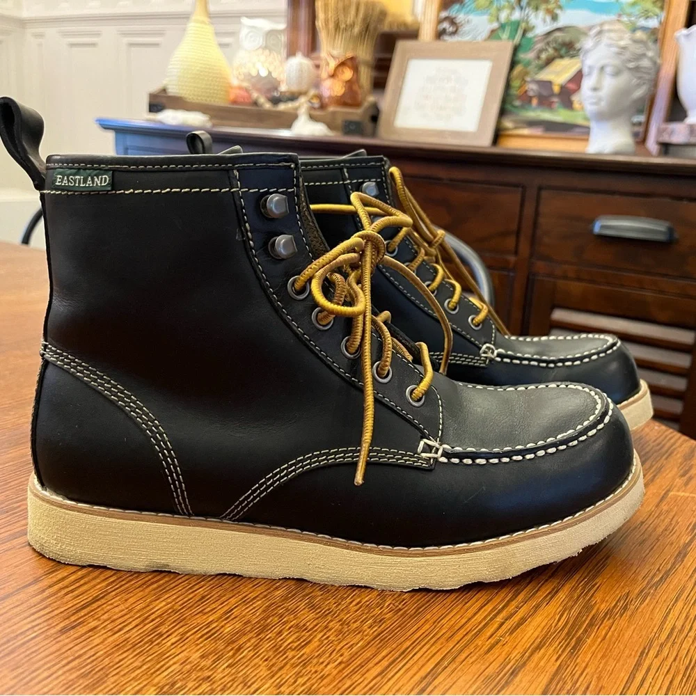 Eastland Lumber Up Boots Navy Size 10 - Picture 3 of 6